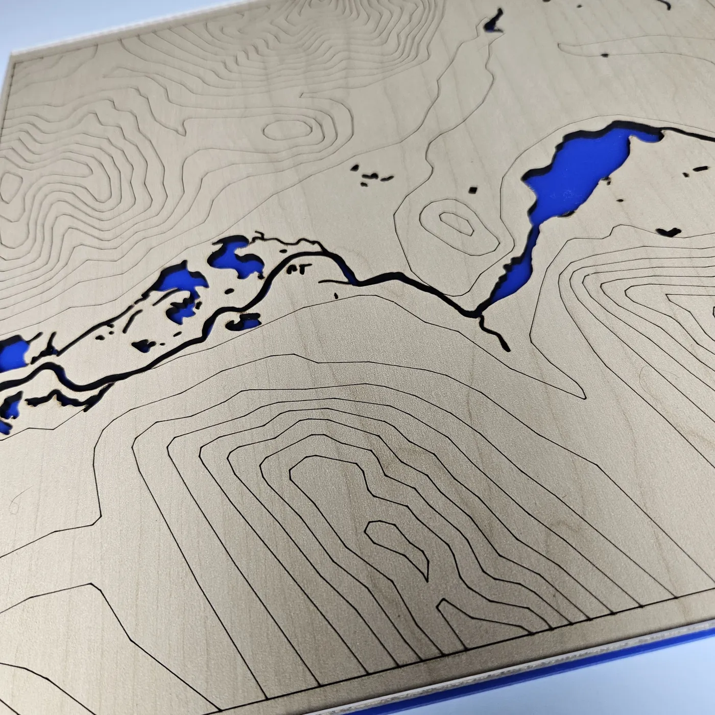 Engraved topography & rivers